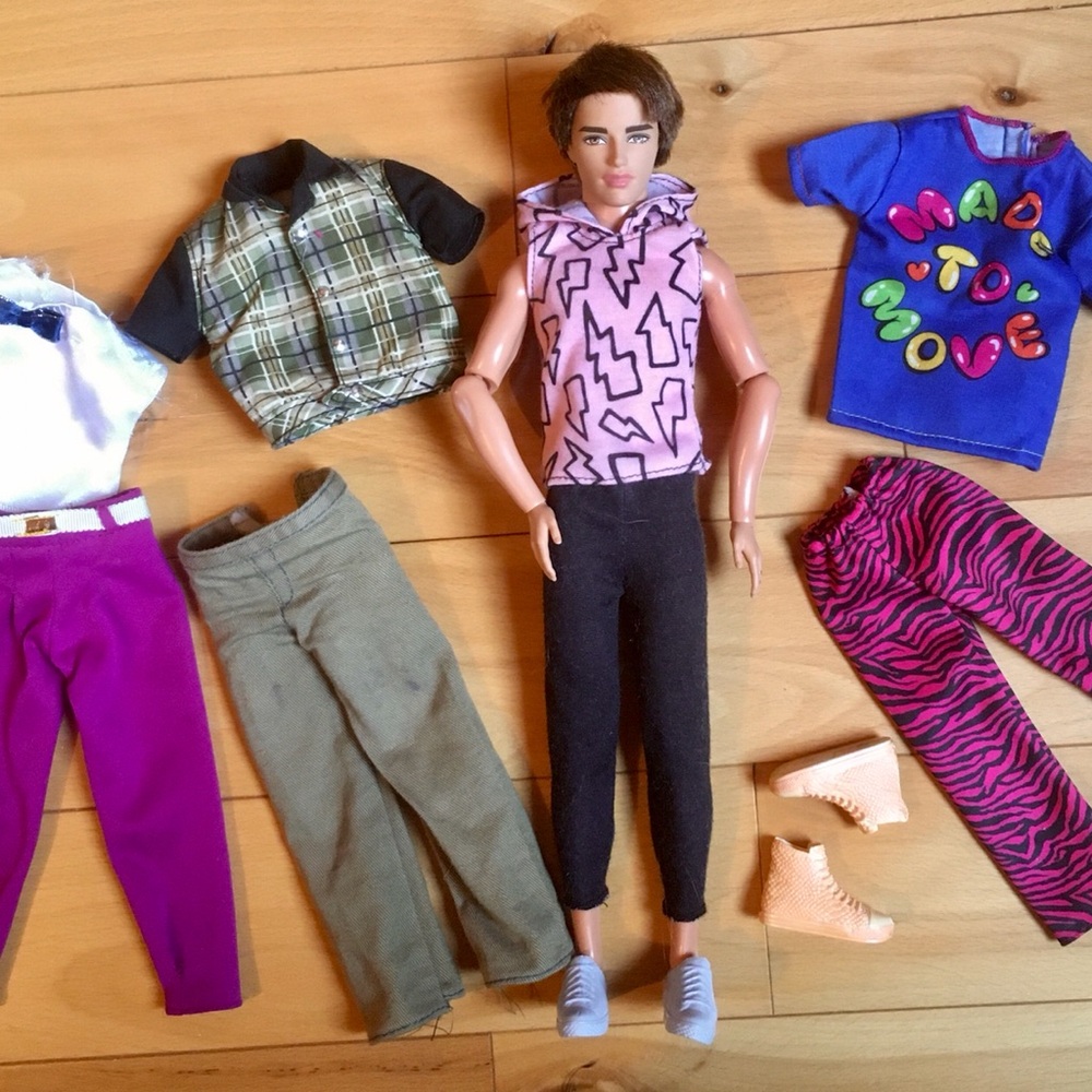 Ken Fashion Doll with Outfits and Accessories